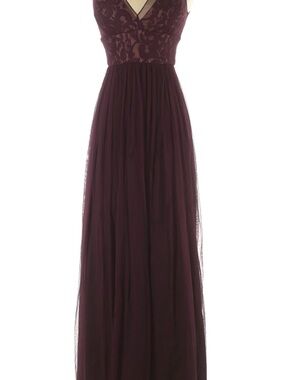 Lace Bodice Maxi Dress in Plum